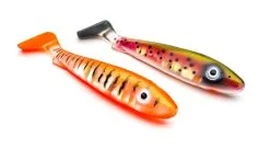 Svartzonker Flash Series McRubber Jr 17 Cm, 2-pack 12 Svartzonker Flash Series McRubber Jr 17 Cm, 2-pack -FISKESPÖN Försäljningsbutik McRubber Flash BengalTiger EletricSteelHead