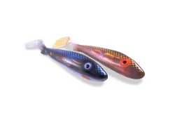 Svartzonker UV Series McRubber 21 Cm 2-pack 5 Svartzonker UV Series McRubber 21 Cm 2-pack -FISKESPÖN Försäljningsbutik McRubber UV Flash BrownBack SteelBlue