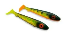 Svartzonker Flash Series McRubber Jr 17 Cm, 2-pack 14 Svartzonker Flash Series McRubber Jr 17 Cm, 2-pack -FISKESPÖN Försäljningsbutik MrRubber Jr Flash FireTiger Black Chartreuse