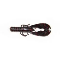 X-ZONE X Zone Pro Series Muscle Back Finesse Craw, 8,2cm (8-pack) -FISKESPÖN Försäljningsbutik black red flake