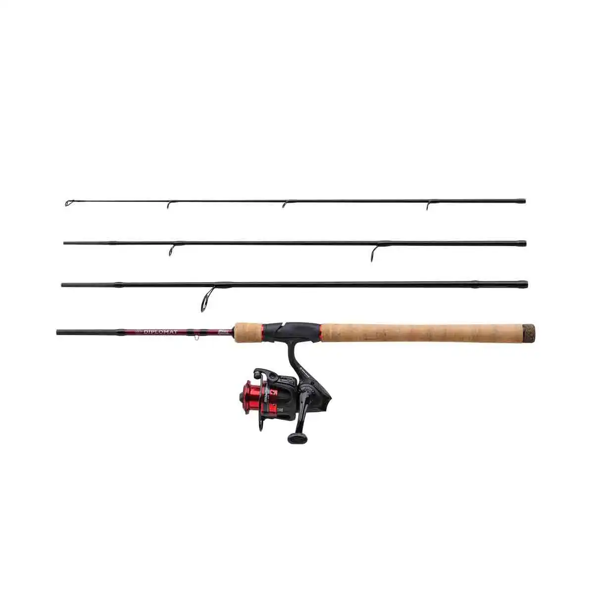 Abu Garcia Diplomat V2 Travel Haspelset 9" 12-35g M (4-delat) Med Tub 3 Abu Garcia Diplomat V2 Travel Haspelset 9" 12-35g M (4-delat) Med Tub