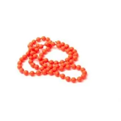 Hareline Bead Chain Eyes Medium 4mm -FISKESPÖN Försäljningsbutik fluo red