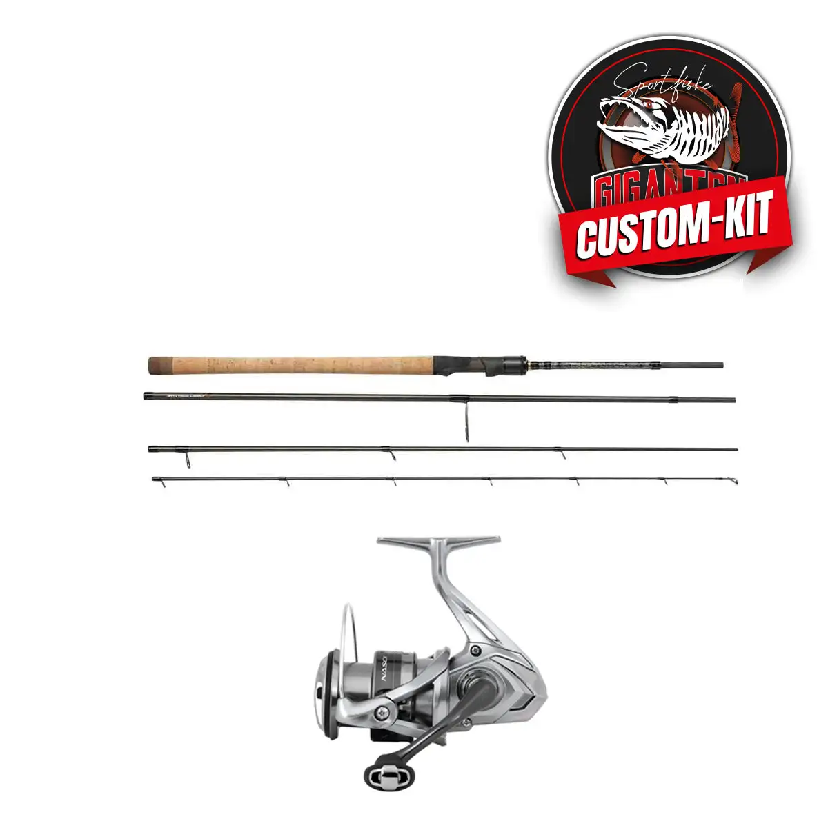 Giganten Tackle Parabellum Travel Havsöringscombo, Inkl Flätlina! 3 Giganten Tackle Parabellum Travel Havsöringscombo, Inkl Flätlina!