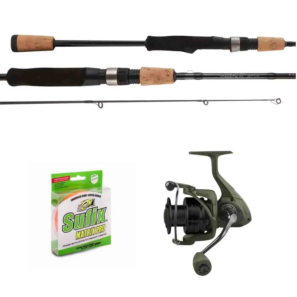 Okuma Azaki Combo 8' 12-35g, Ceymar TG 3000 0,18mm 3 Okuma Azaki Combo 8' 12-35g, Ceymar TG 3000 0,18mm