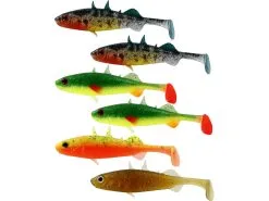 Westin Stanley The Stickleback Shadtail Dark Water Mix 6-pack