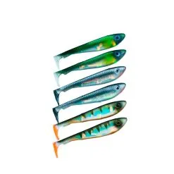 Svartzonker Mcrubber Shad 9cm, 6-pack 15 Svartzonker Mcrubber Shad 9cm, 6-pack -FISKESPÖN Försäljningsbutik svartzonker mcrubber shad 9 cm flash mix